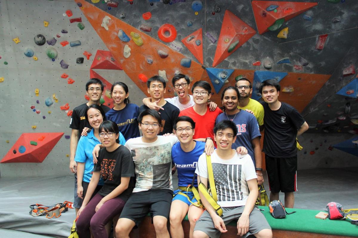 Who says there’s no fun in medical school? At a rock-climbing event organized by MD students