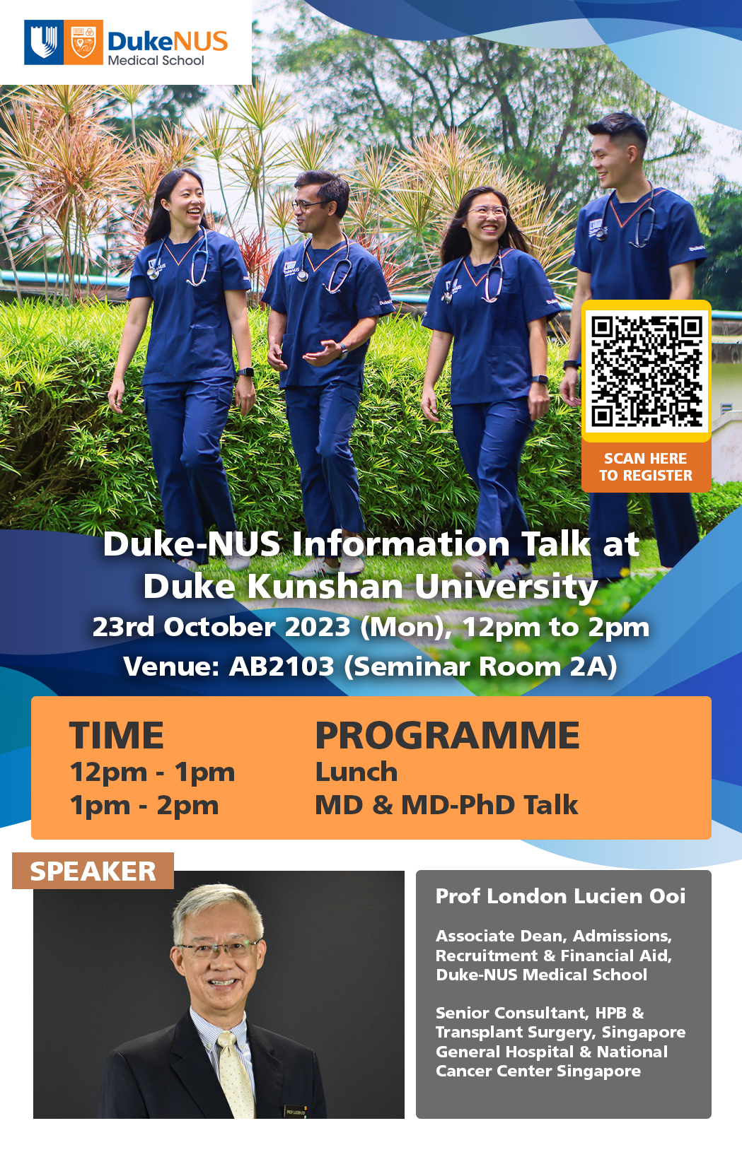 Duke-NUS Information Session at Duke Kunshan 2023