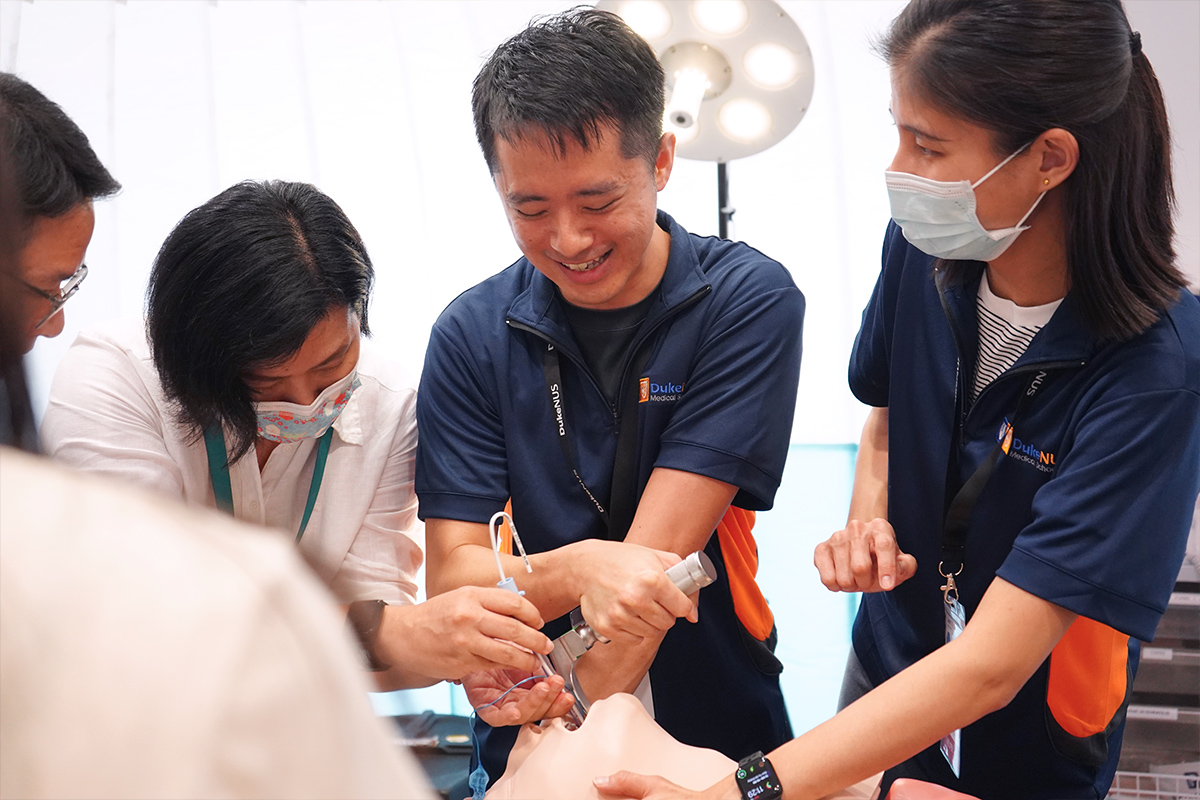 Inflatable OT activity at Duke-NUS Open House 2023