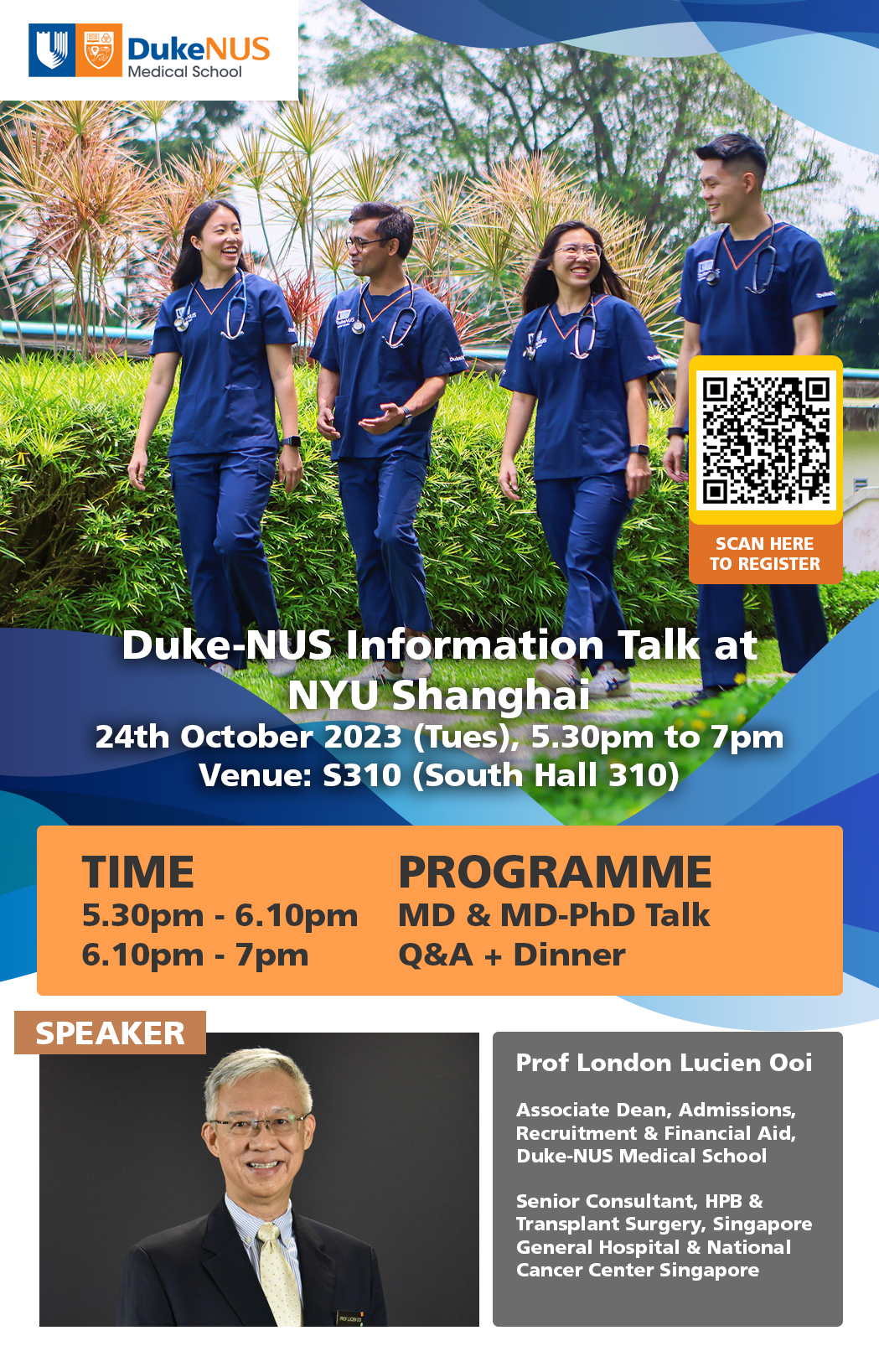 Duke-NUS Information Talk at NYU Shanghai 2023
