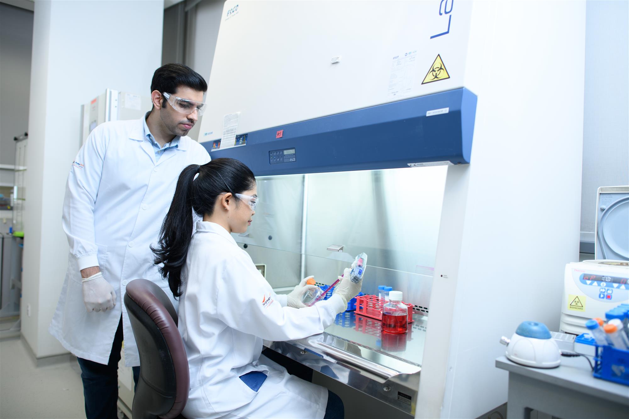 Students at lab