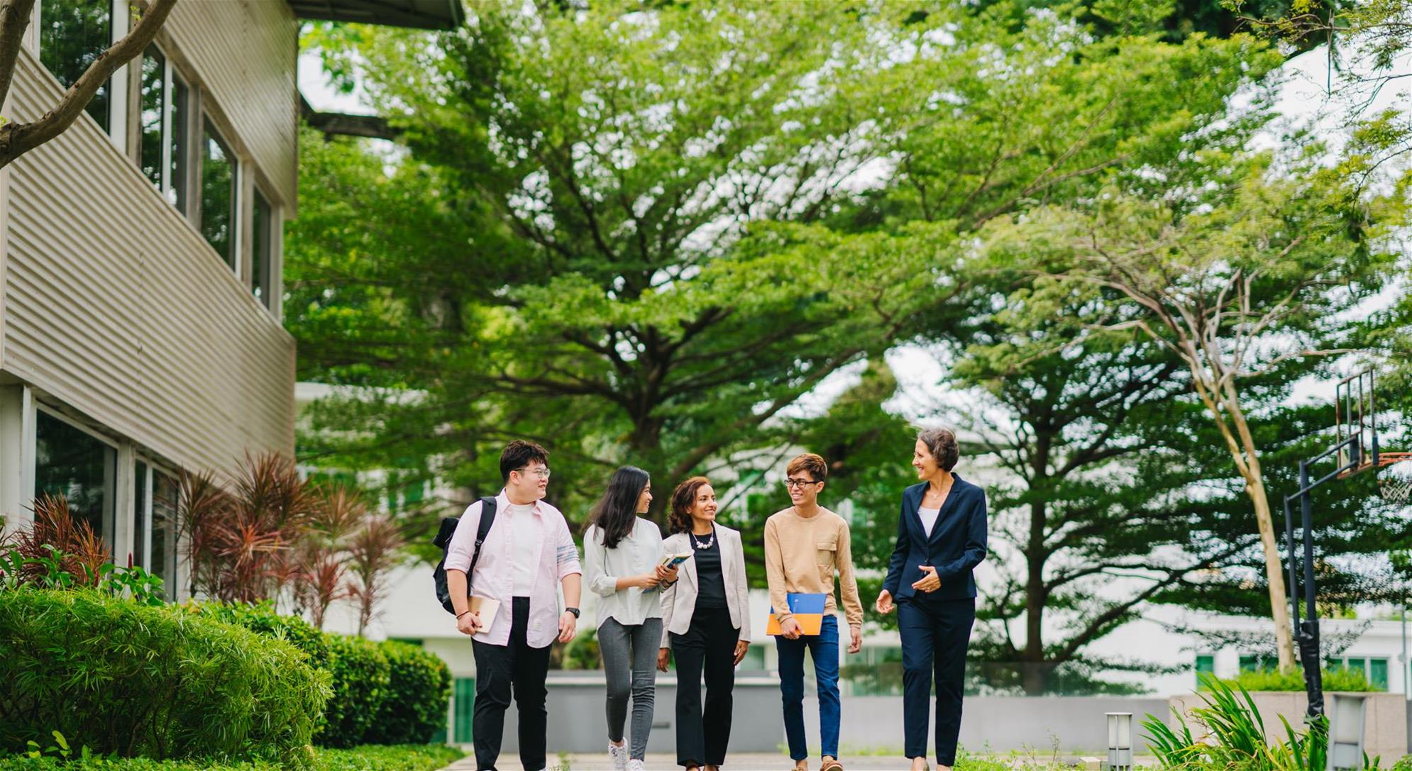 Associate Prof Silke Vogel and students