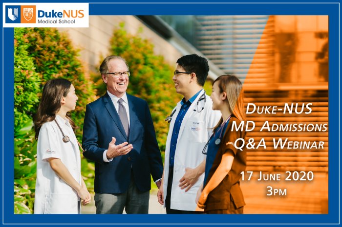 Duke-NUS Admissions Q&A Webinar