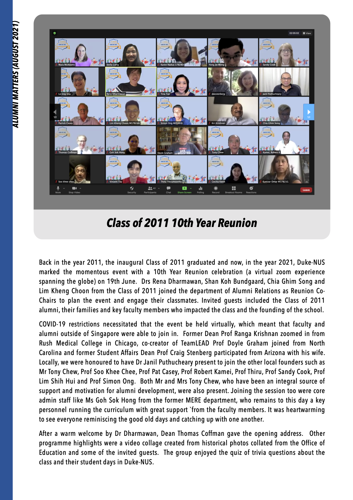 ALUMNI MATTERS AUG 2021 P4