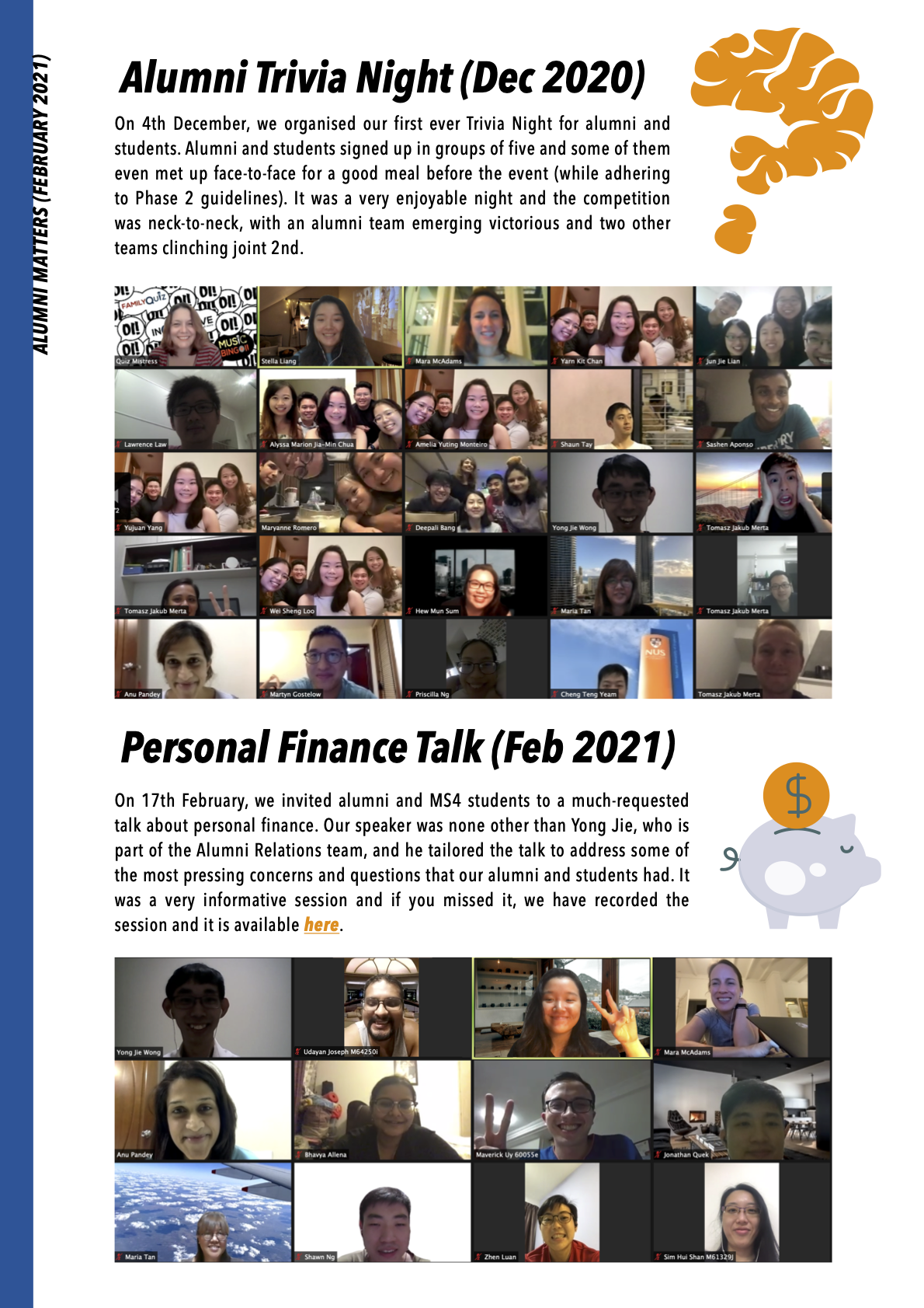 Alumni Matters Feb 2021 Page 4 