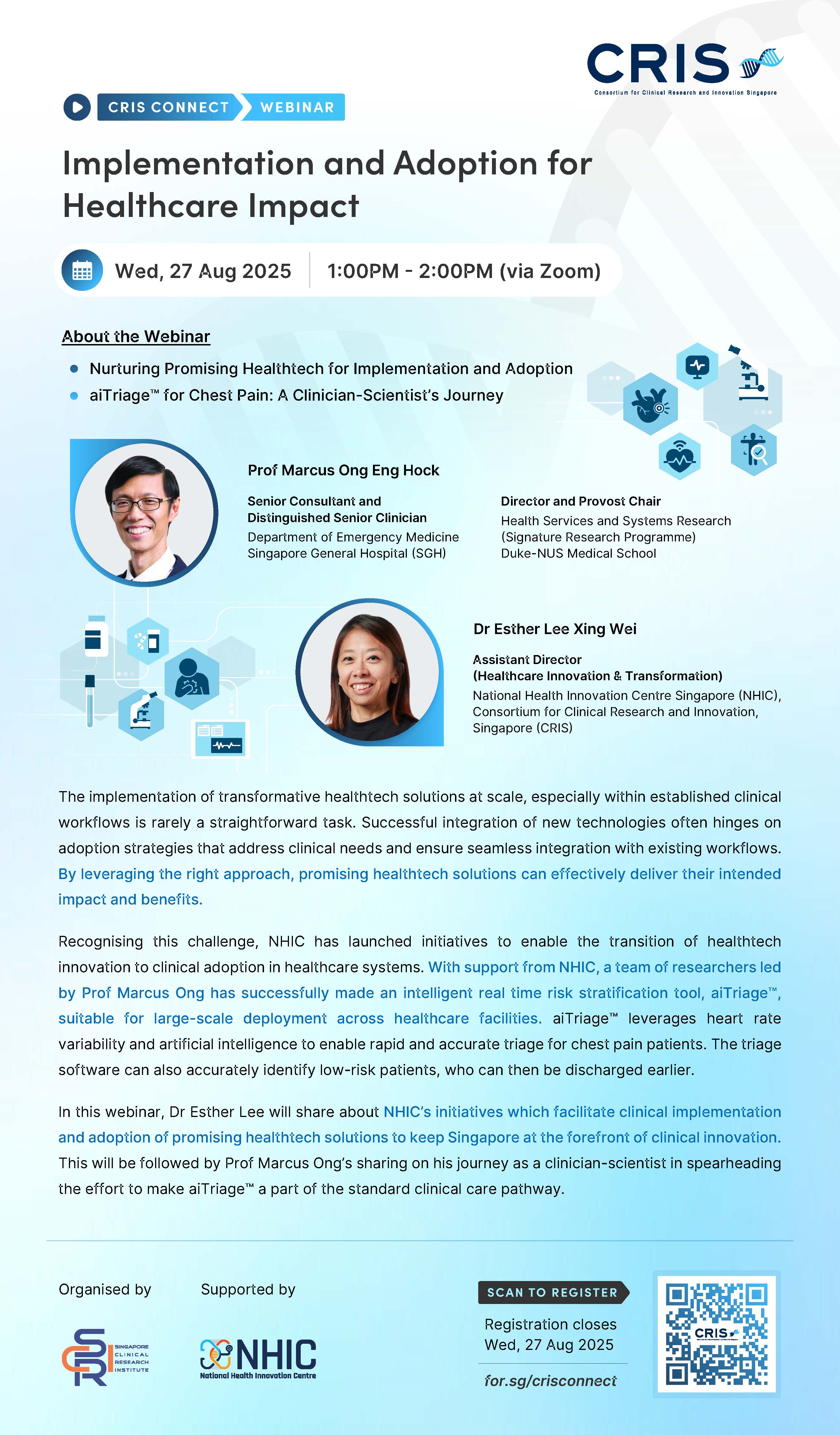 CRIS Connect: Implementation and adoption for healthcare impact