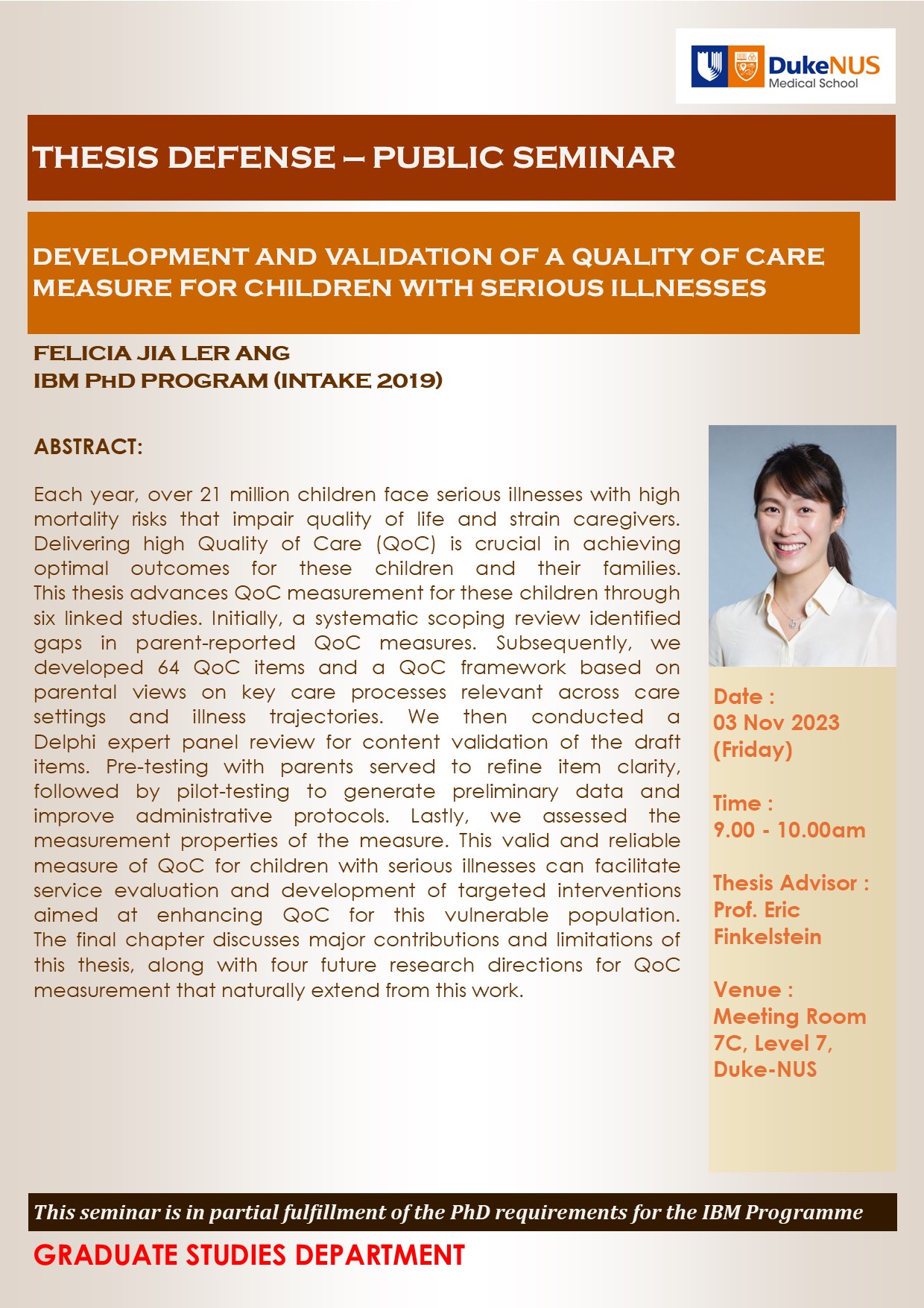 Flyer - Felicia Ang