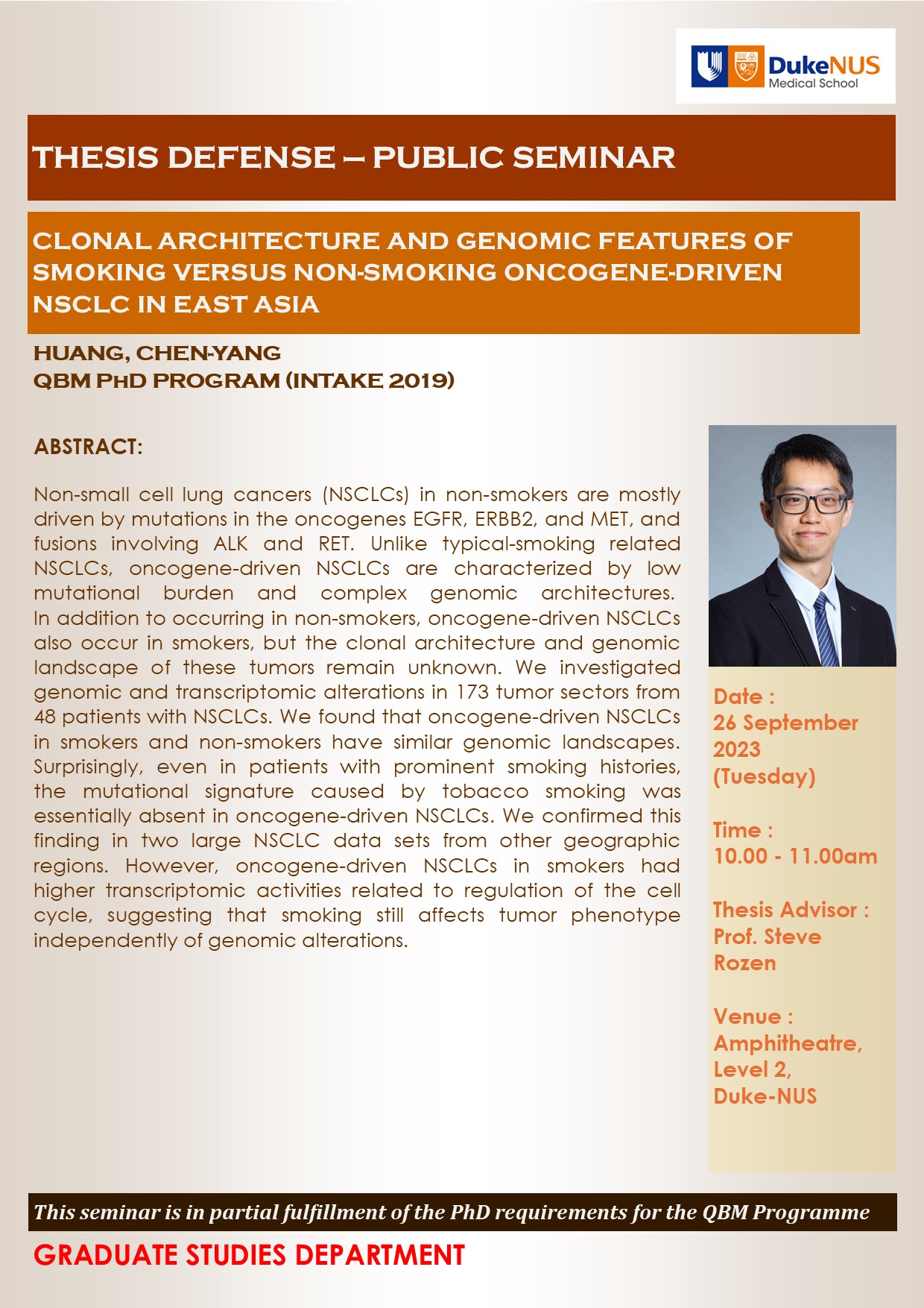 Flyer - Huang Chen-Yang