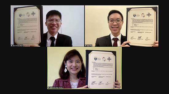 Presidents of 3 student bodies Presidents of 3 student bodies with MOU