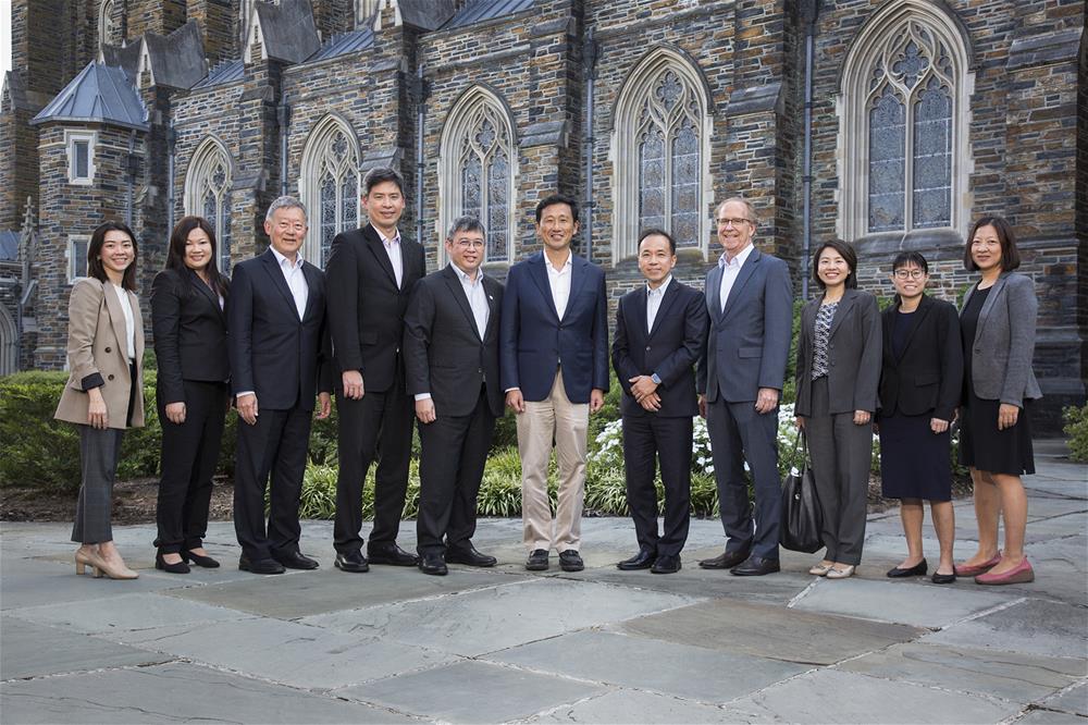 The Singapore delegation led by Minister for Health Mr Ong Ye Kung on their visit to Duke-NUS’ parent university, Duke // Credit: Chris Hildreth/Rooster Media