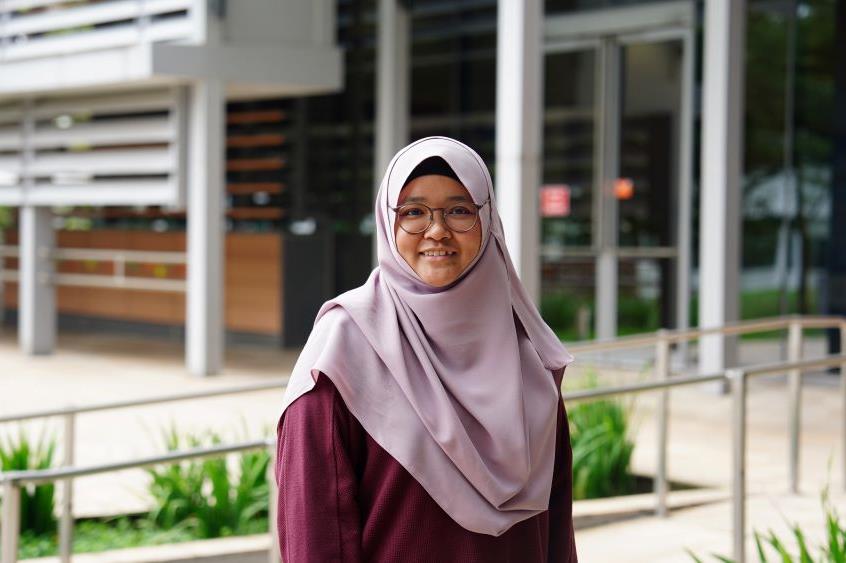 Aitqah Lee pictured in the DukeNUS campus