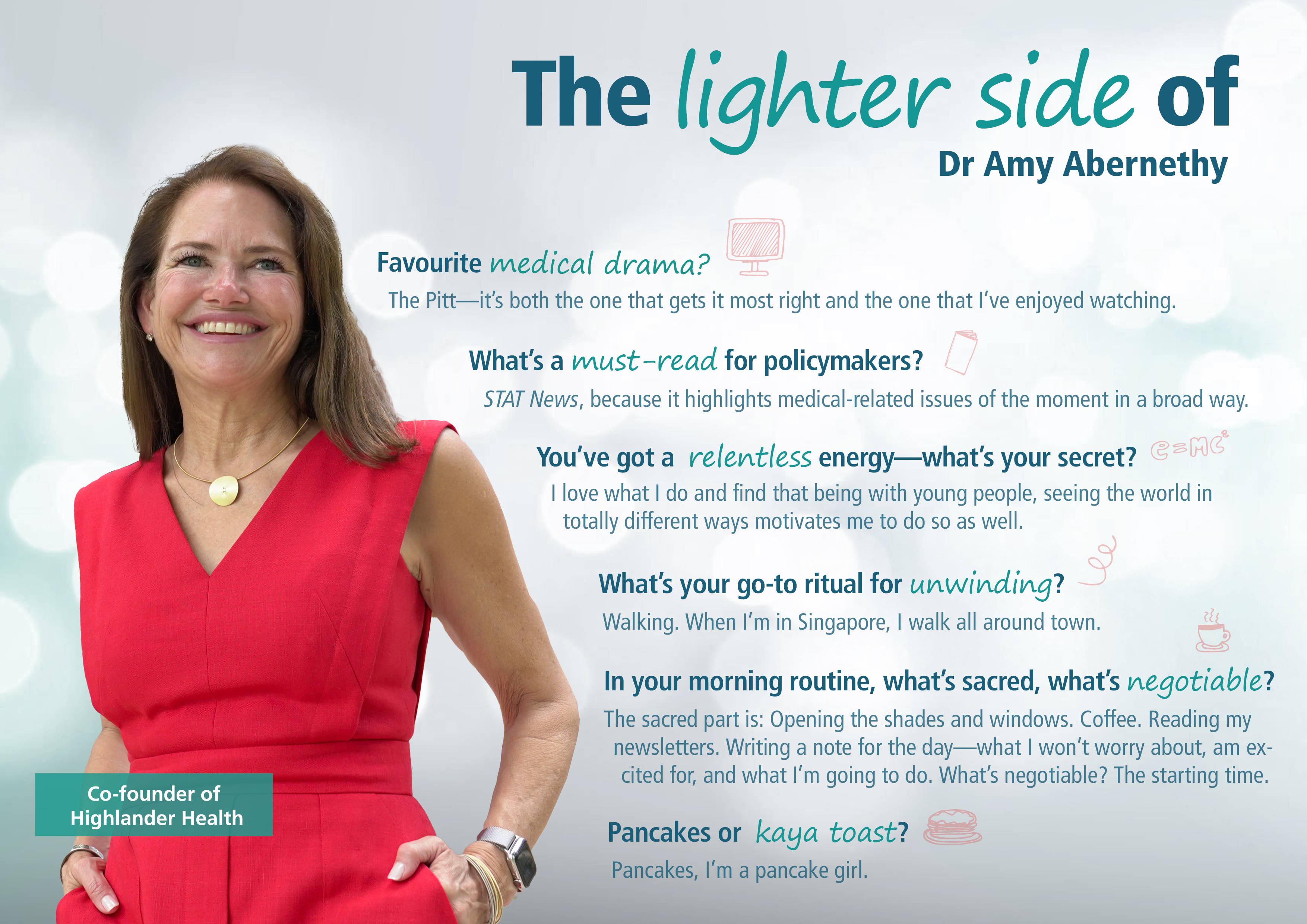 The lighter side of Amy Abernethy