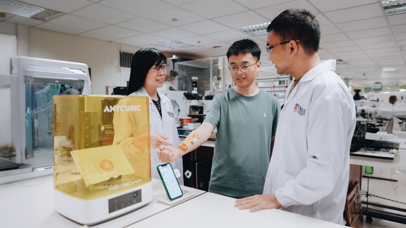 The new hydrogel sensor system classifies fatigue with 92 per cent accuracy, enabling objective, continuous real-world mental health monitoring // Credit: NUS