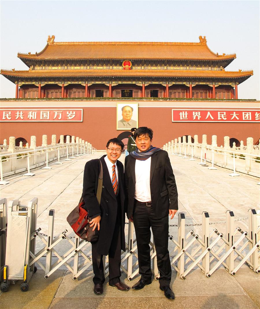 Chia (left) and Toh (right) during one of their visits to clinical trial sites for the ASCOLT trial 