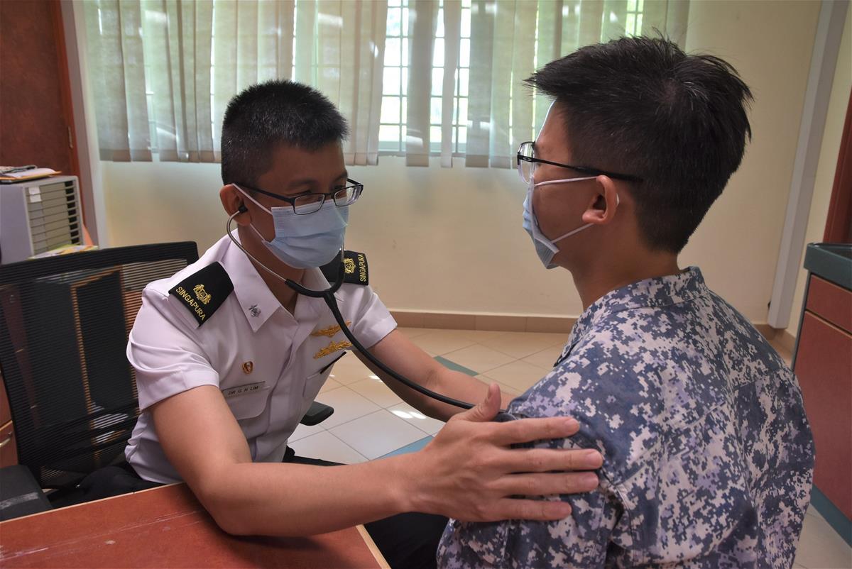 Dr Lim Gim Hui is now back with the Navy where he cares for fellow servicemen and women // Credit: Lim Gim Hui