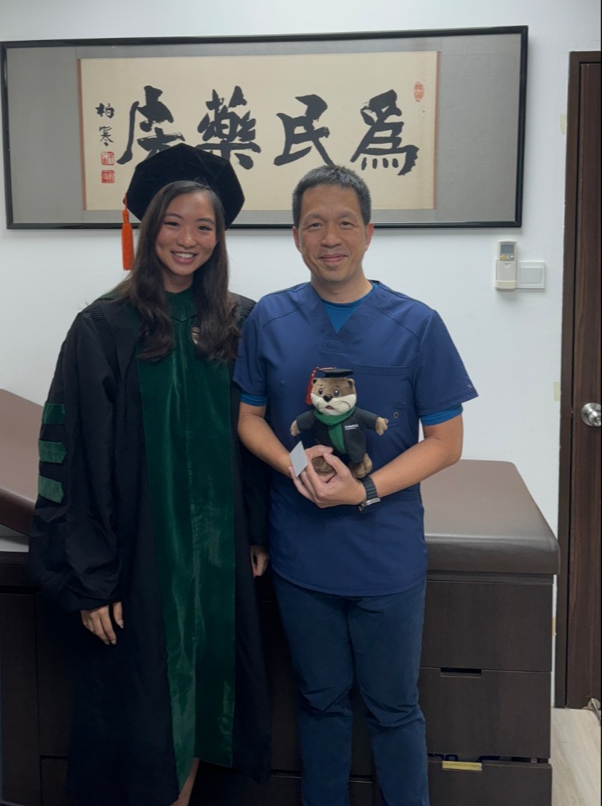After graduating, Dr Glenda Wee visited Dr Eugene Loke in his clinic, where she had met him for the first time // Credit: Courtesy of Glenda Wee