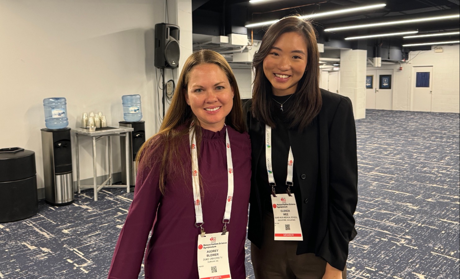 IMG_6904 2 Another highlight from Dr Glenda Wee’s time at Duke-NUS was completing her Year 3 research project at Duke, where she worked with Dr. Audrey Blewer, an epidemiologist and resuscitation scientist.