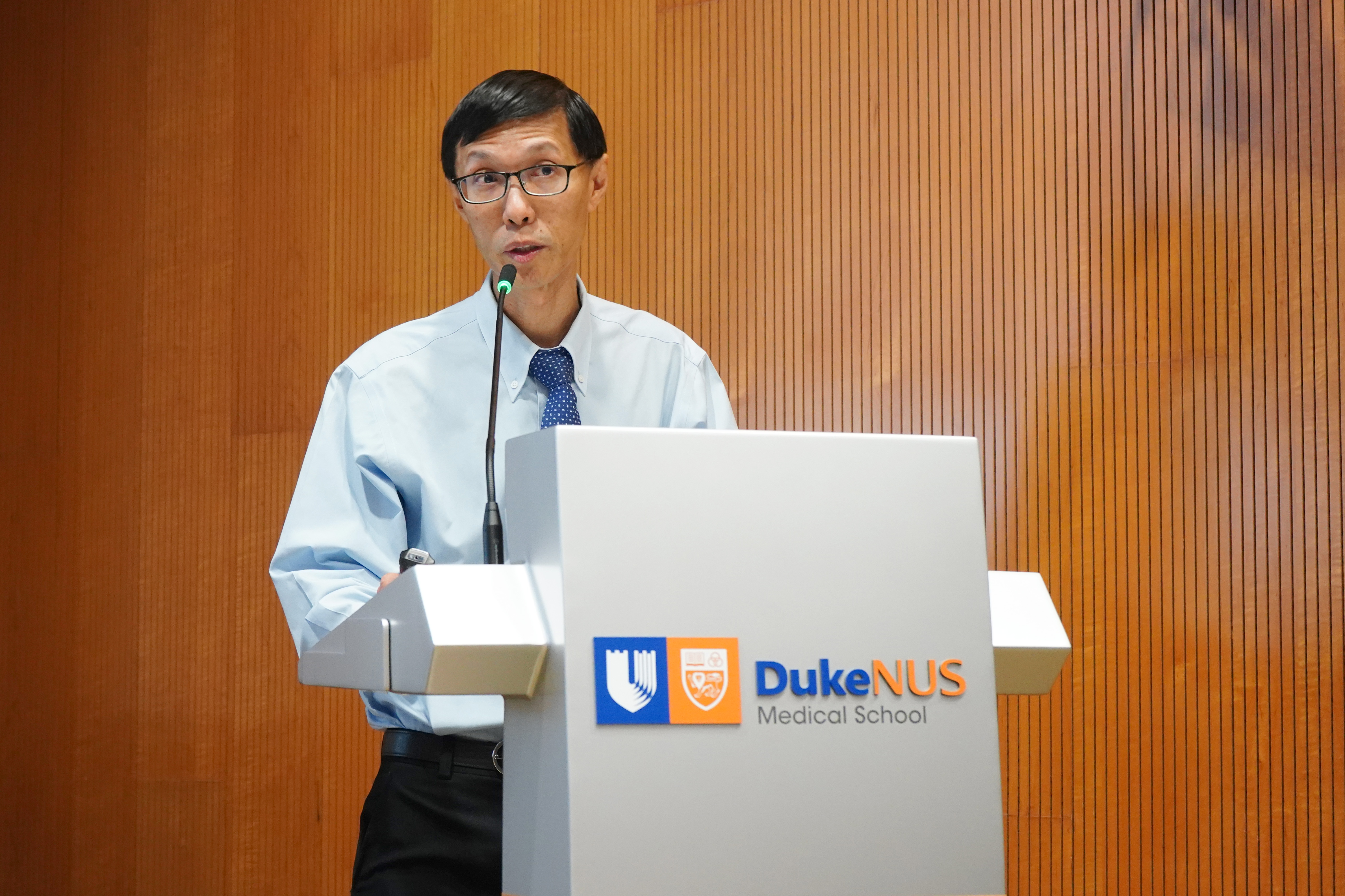 Prof Marcus Ong speaking