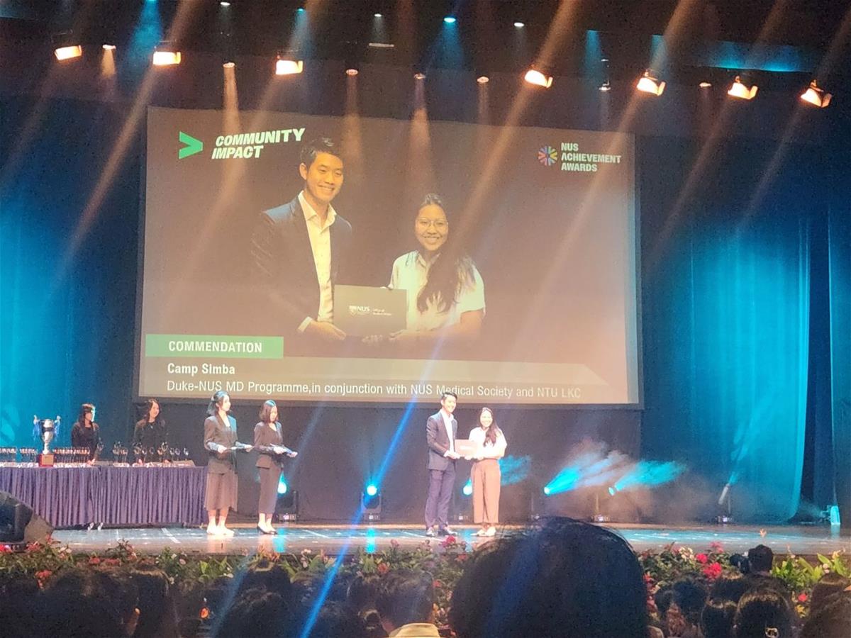 Camp Simba received the NAA Community Impact Award (Commendation)