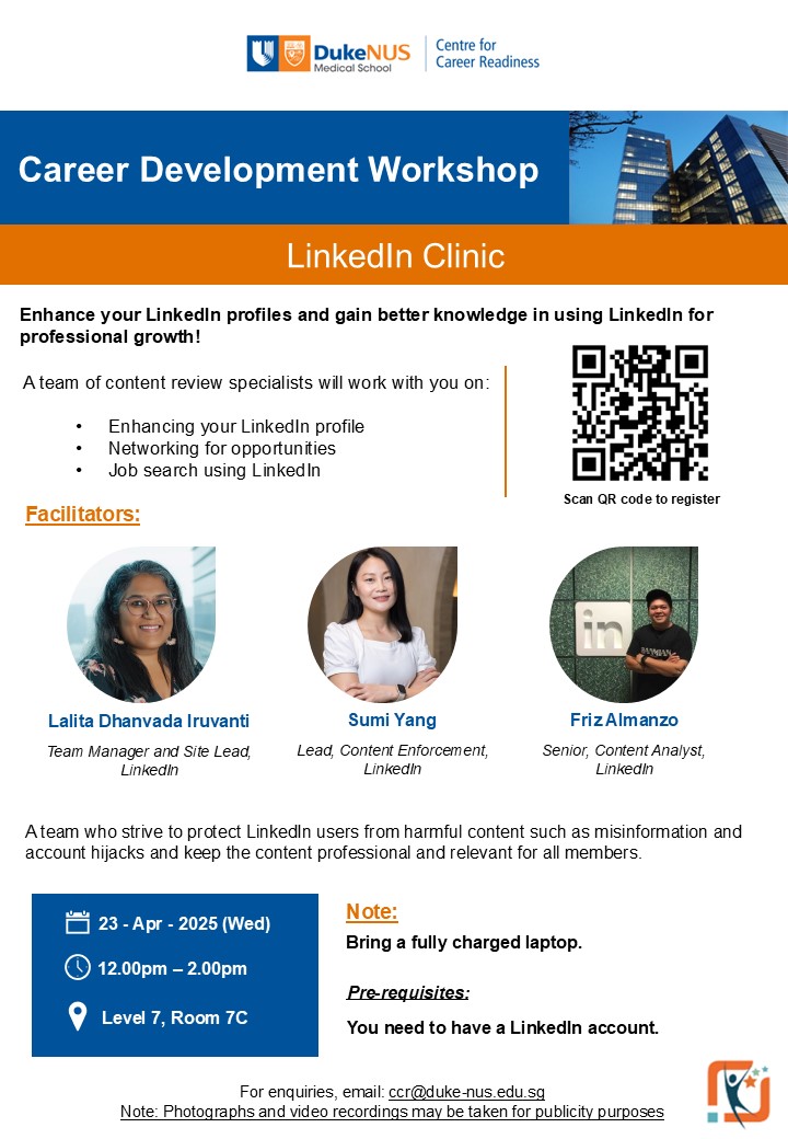 CCR Career Development Workshop: LinkedIn Clinic