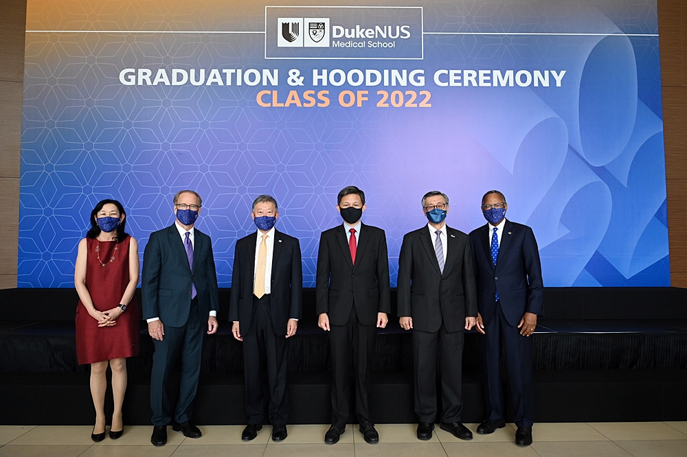Guest-of-Honour Mr Chan Chun Sing, Minister for Education, Chief Health Scientist Professor Tan Chorh Chuan, and senior leadership from Duke University, NUS, Duke-NUS and SingHealth