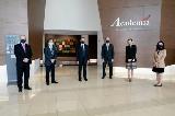 Senior Associate Dean Prof Lim Shih Hui, Vice Dean Prof Wong Tien Yin, Duke-NUS GB Chairman Mr Goh Yew Lin, Dean Prof Thomas Coffman, GCEO SingHealth Clinical Prof Ivy Ng, Senior Vice Dean Ms Karen Chang