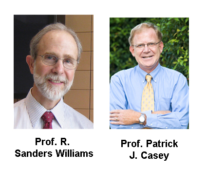 2005_Aug_Sandy_Pat Prof. R. Sanders Williams, M.D, Dean of the Duke University School of Medicine, was officially named Founding Dean of Duke-NUS. Patrick J Casey, Ph.D. relocated from Duke University as Senior Vice Dean of Research to lead the development of the School.