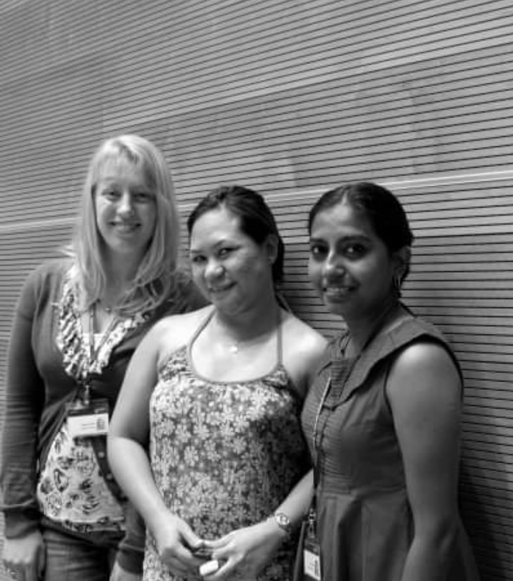 Ms Fernandez with colleagues in 2009, about a year into her role at Duke-NUS