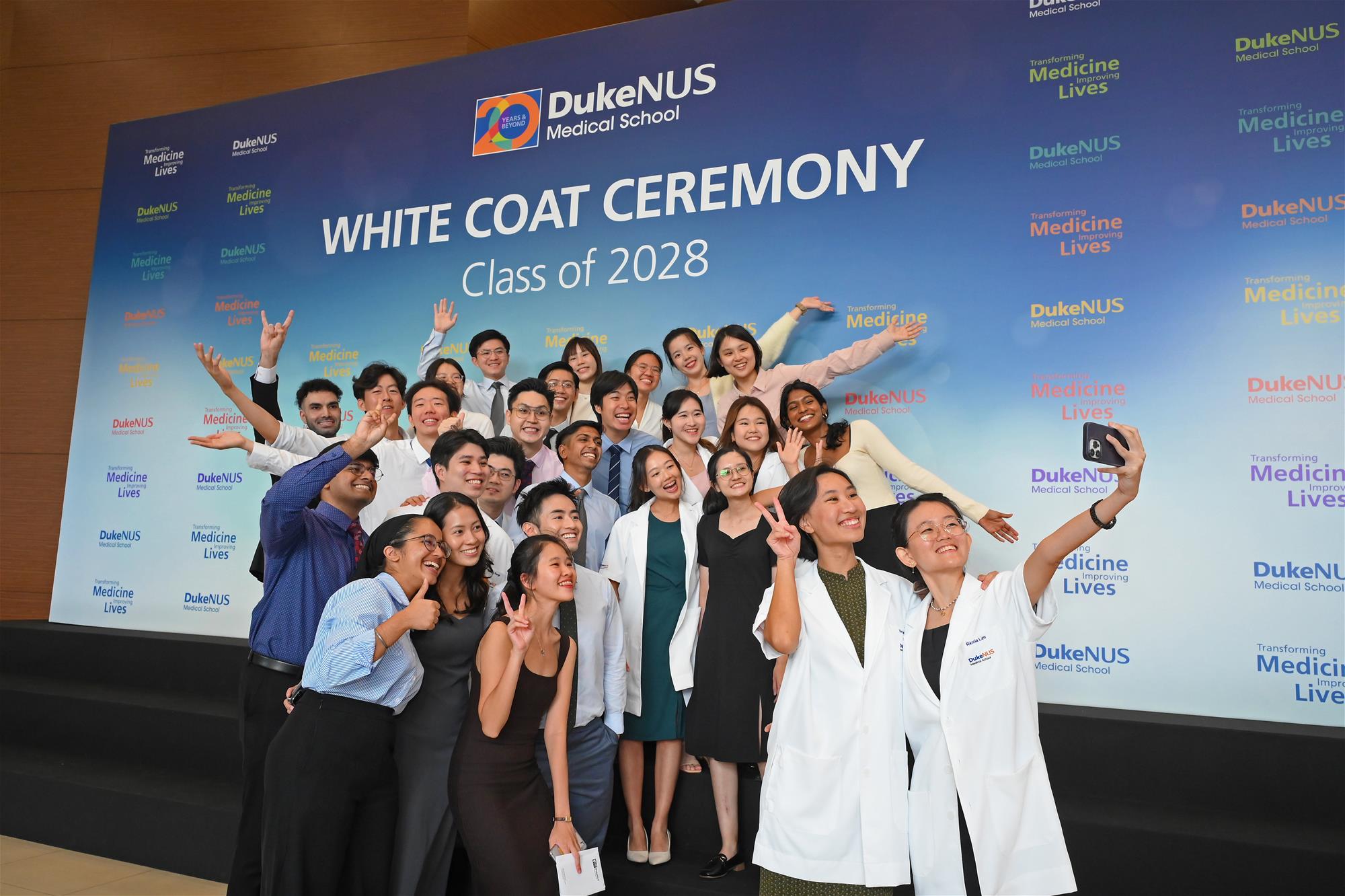 Students at White Coat Ceremony 2024