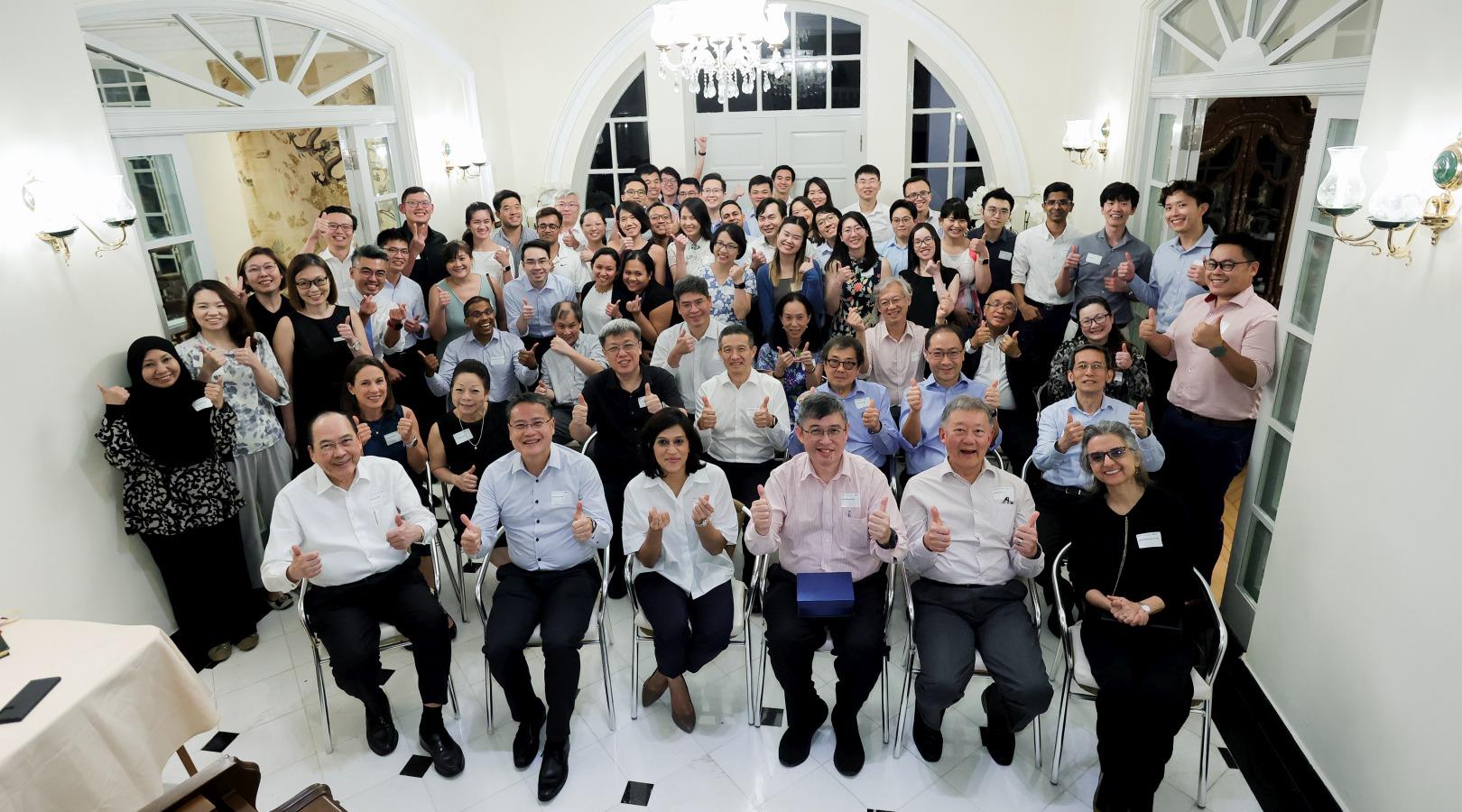 Attendees of the 11th Duke-NUS Dialogue pose for a group photo // Wilson Pang, Pixel.i Photography