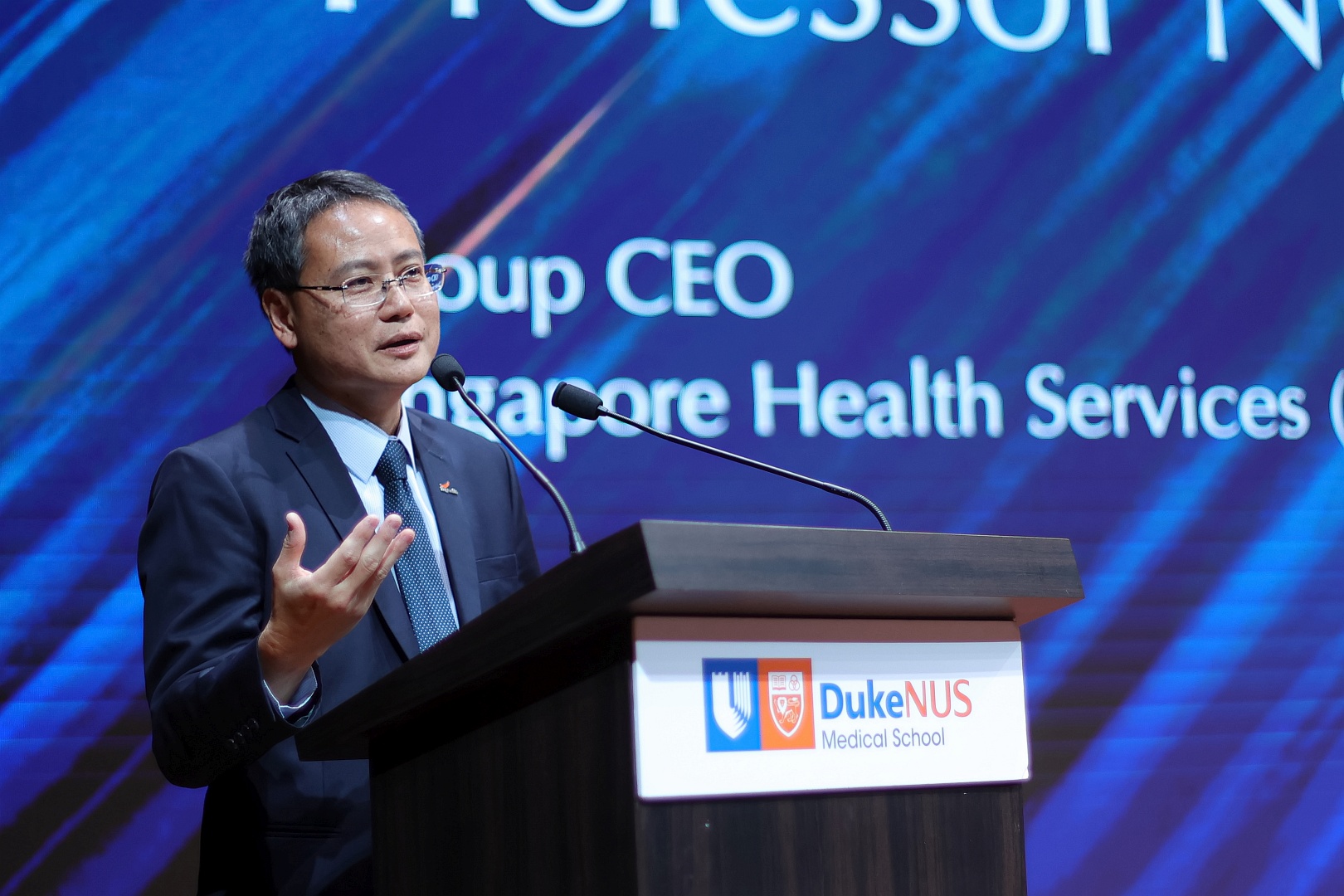 SingHealth Group CEO Professor Ng Wai Hoe delivers his closing remarks