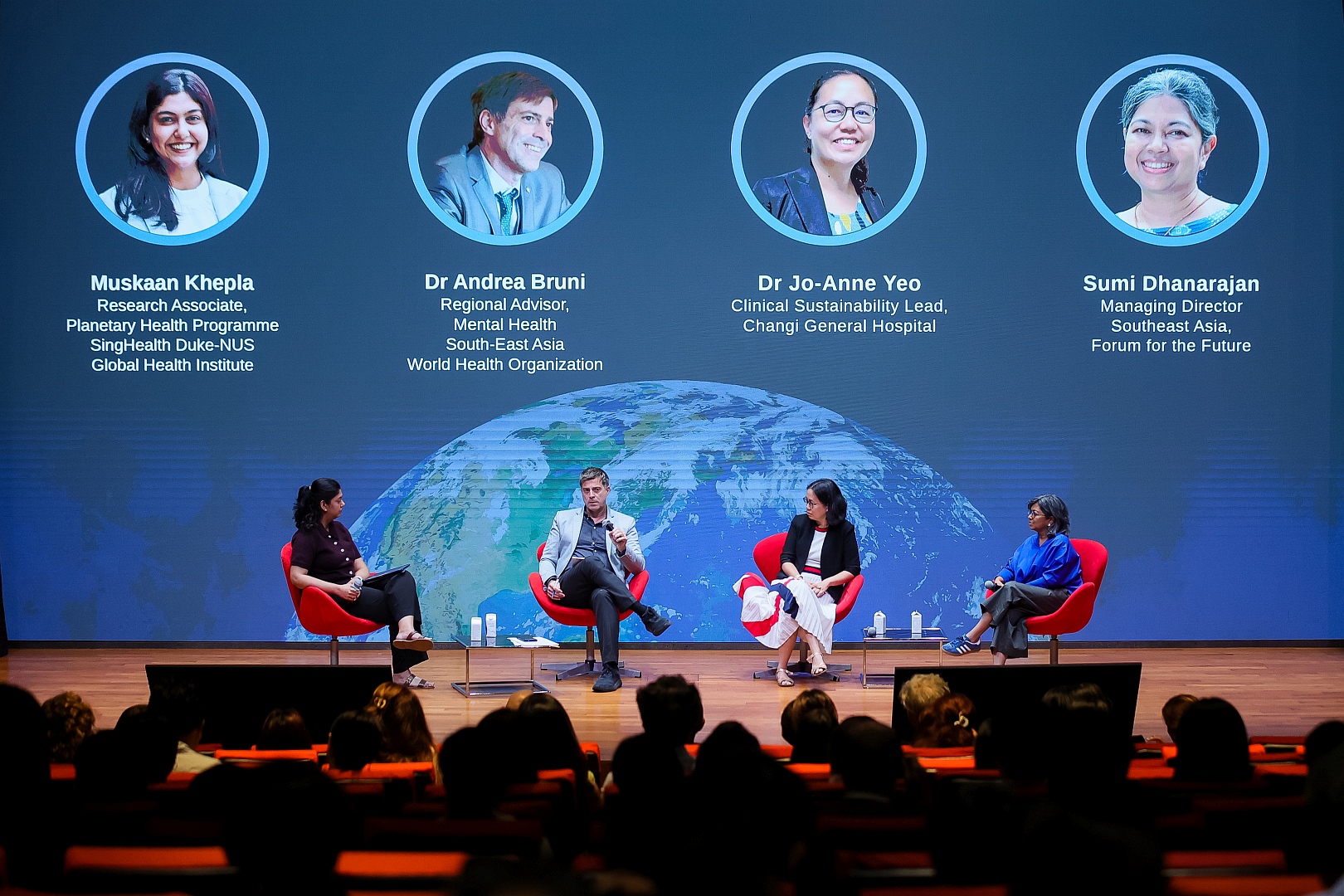 A rich, cross-disciplinary closing panel on the second evening, titled “Designing Tomorrow: Healthier Planet, Healthier People”.