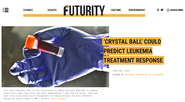Crystal ball can predict leukemia (Futurity)