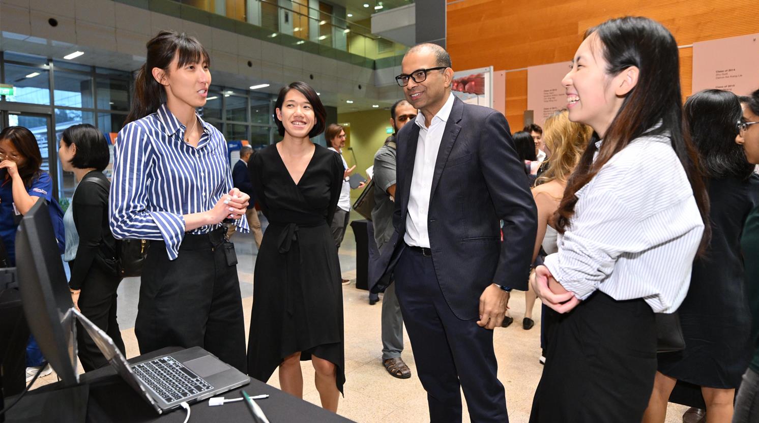 Dr Janil Puthucheary, Senior Minister of State, Ministry of Communications and Information &amp;amp; Ministry of Health, speaking with Team OncoPATH.