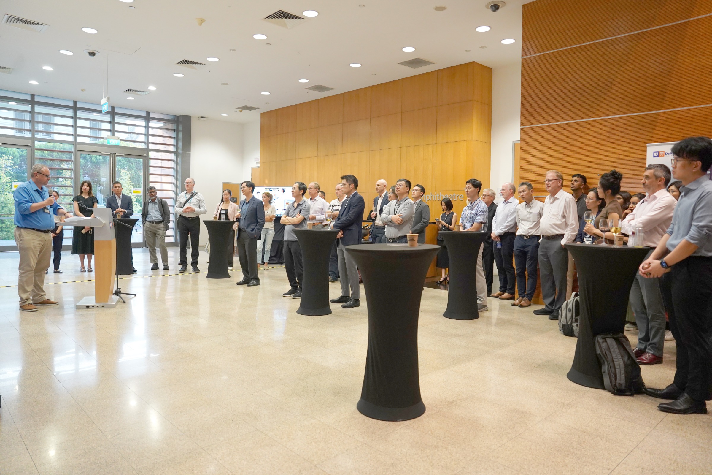 The 70-strong audience present for the launch