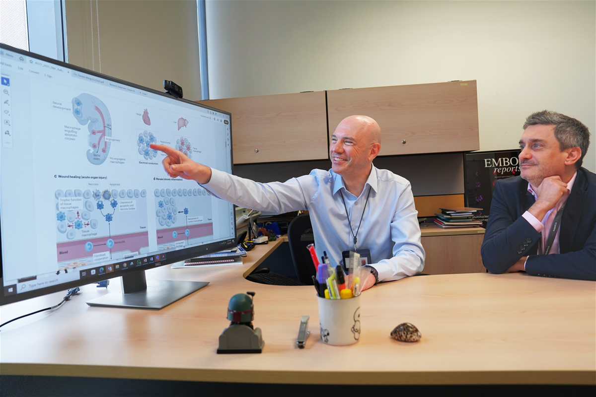 Assoc Prof Jacques Behmoaras and Prof Enrico Petretto