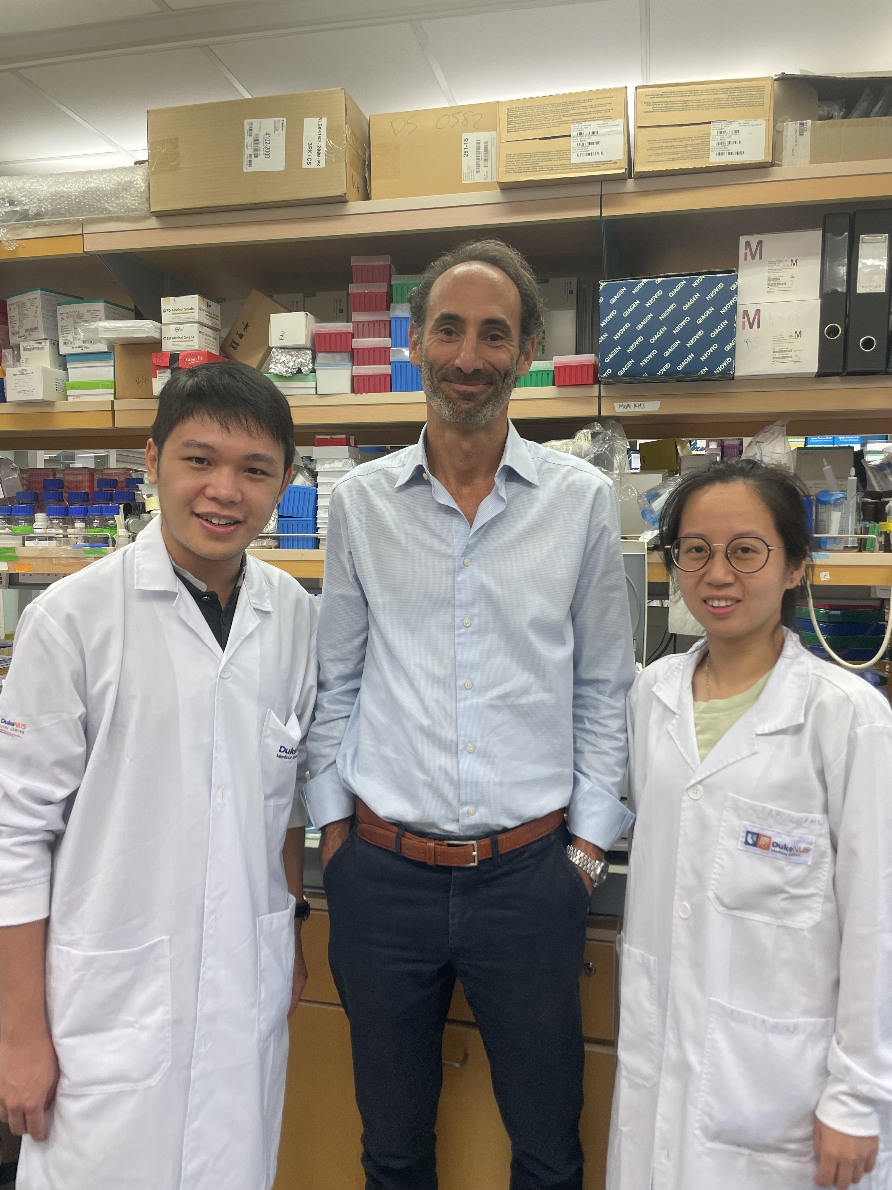 Dr Alvin Kuk, Professor David Silver and Ms Menglan He