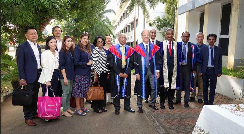 Jaffna research conference picture A group of people posing for a photo, some in ceremonial gowns including Duke-NUS Prof Thomas Coffman (fifth from right) who was the chief guest at the Research Conference organised by Jaffna University's Faculty of Medicine
