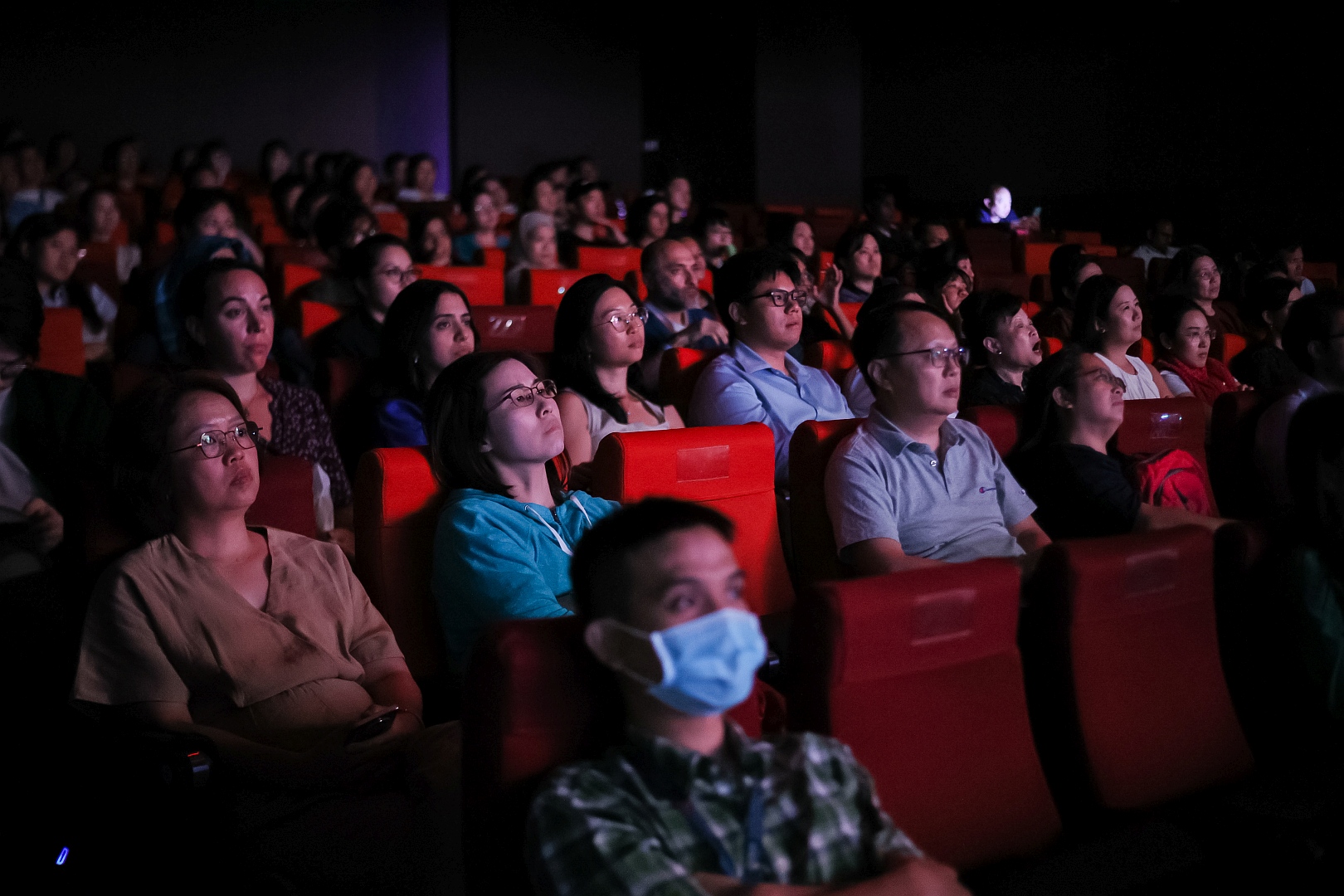 Packed auditorium at the Singapore first edition of the Global Health Film Festival: 500 seats taken over two evenings of thought-provoking films and panels.