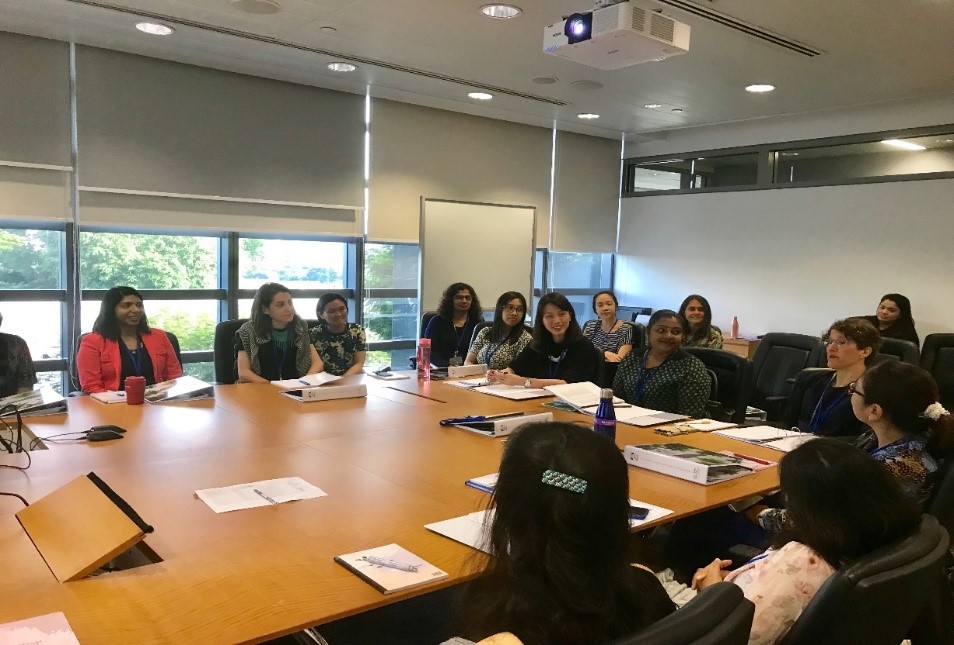 Participants from the inaugural cohort of WinS-CAP during a mentoring session