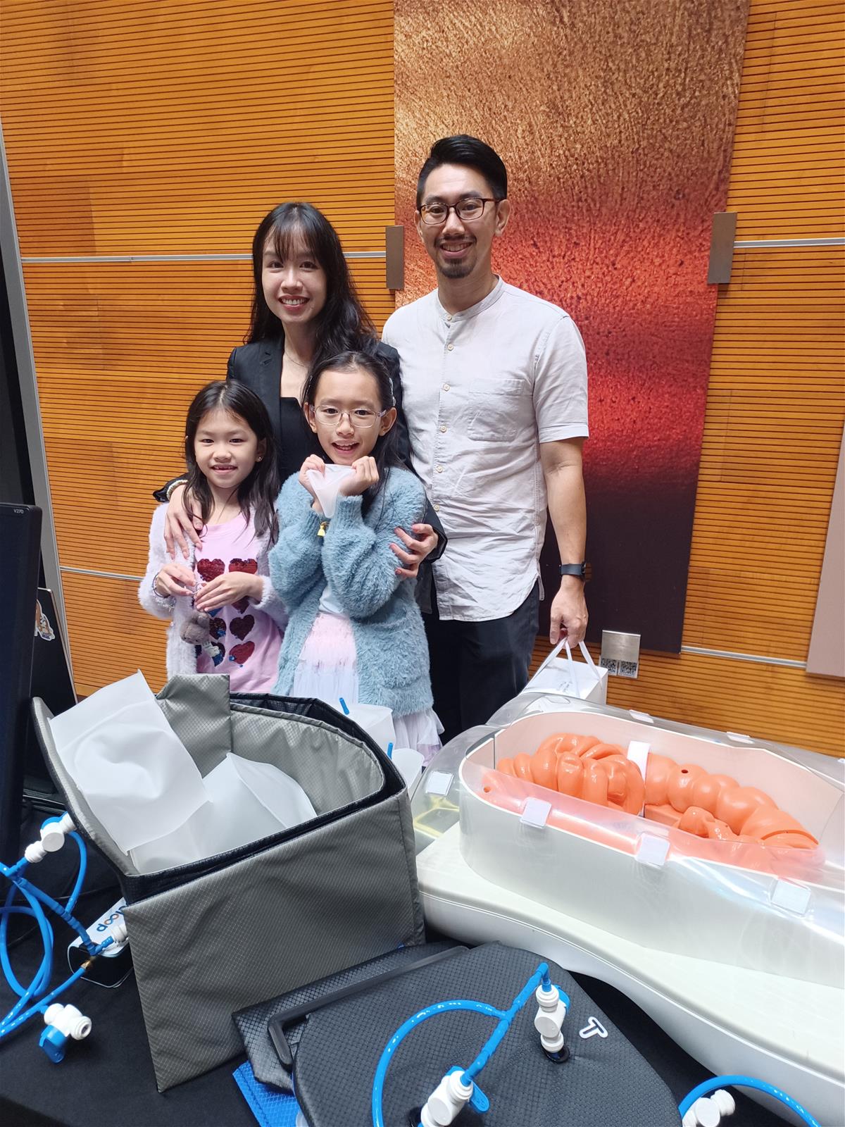 Team ColoCorrect’s Ms Thara Pham and family