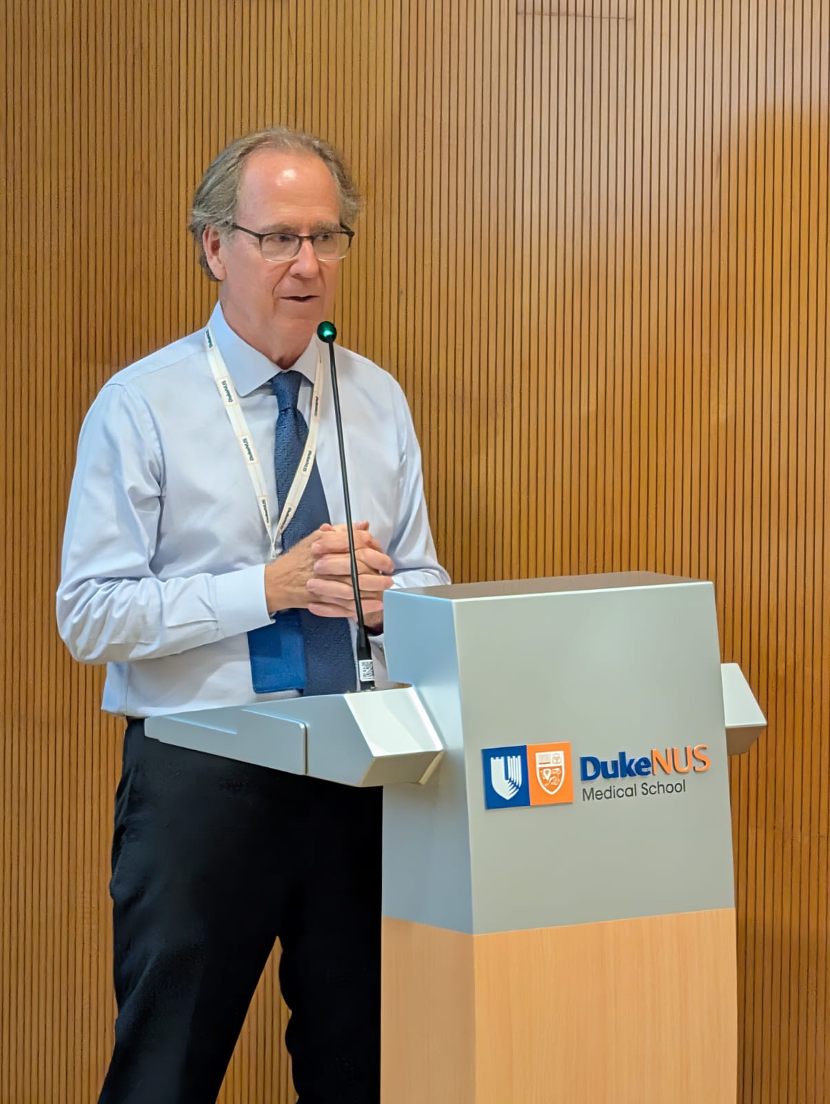 Prof Coffman delivers his opening remarks // Credit: Daryl Li