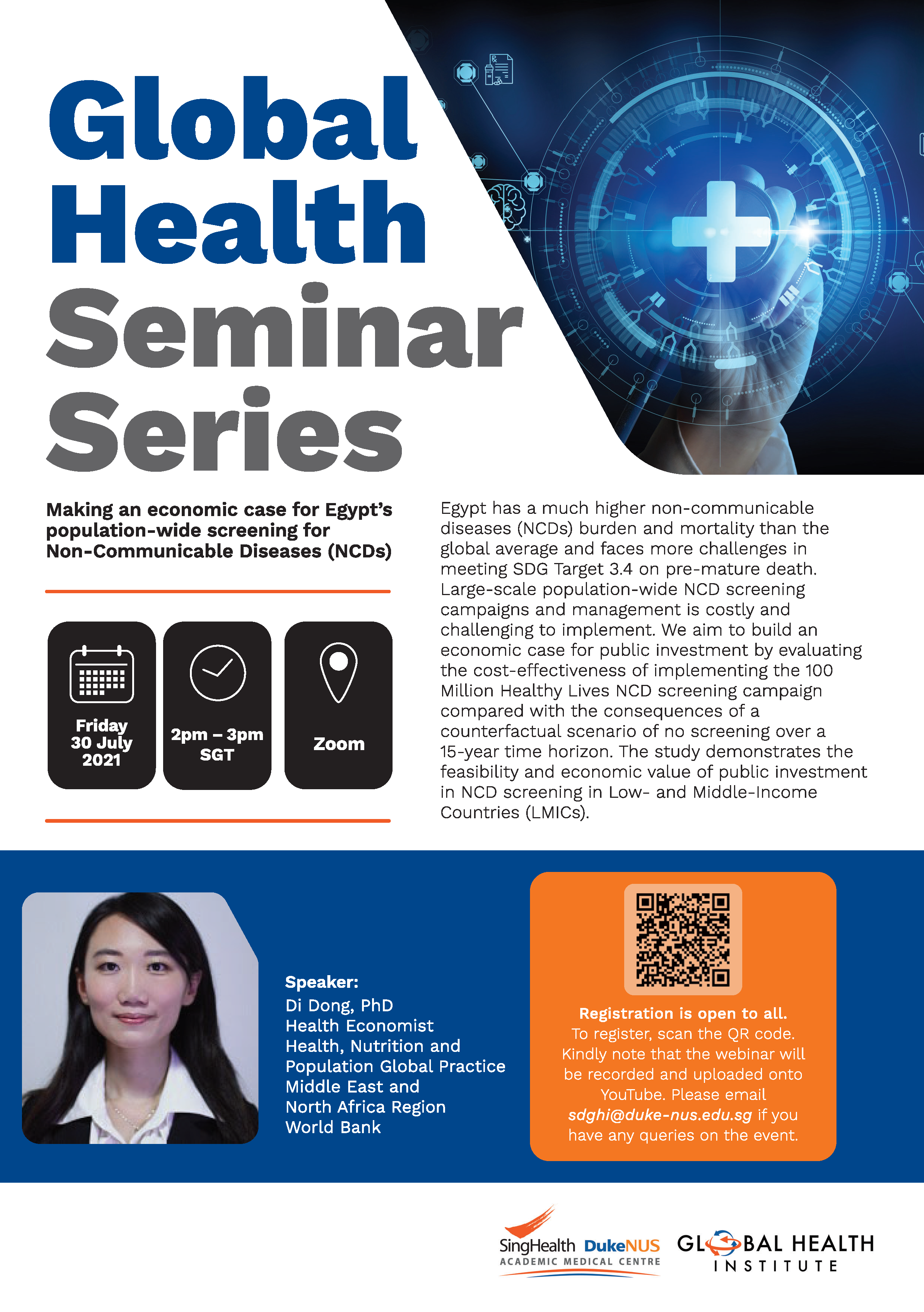 [GHSS] Making an economic case for Egypt’s population-wide screening for Non-Communicable Diseases (NCDs)