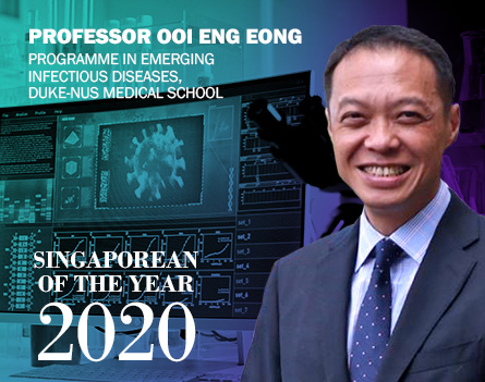 Congratulations to Professor Ooi Eng Eong on the Straits Times Singaporean of the Year Award!