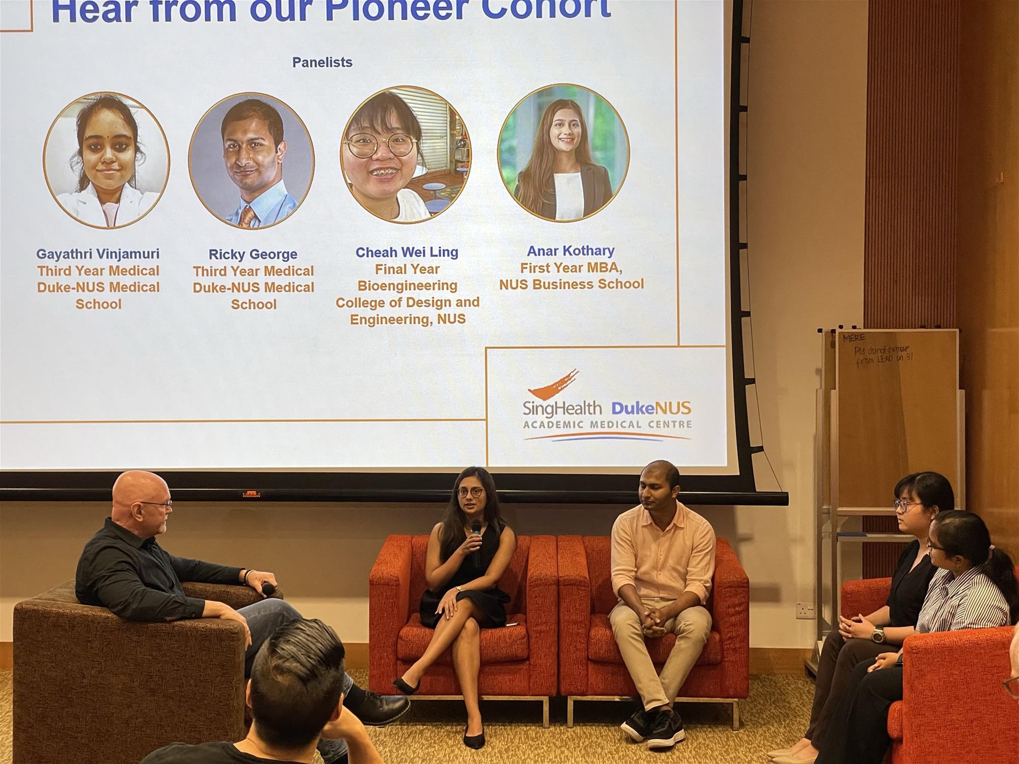 Launch-of-the-Duke-NUS-Health-Innovator-programme Students in the pioneer cohort of the Duke-NUS Health Innovator Programme talk about their ideas