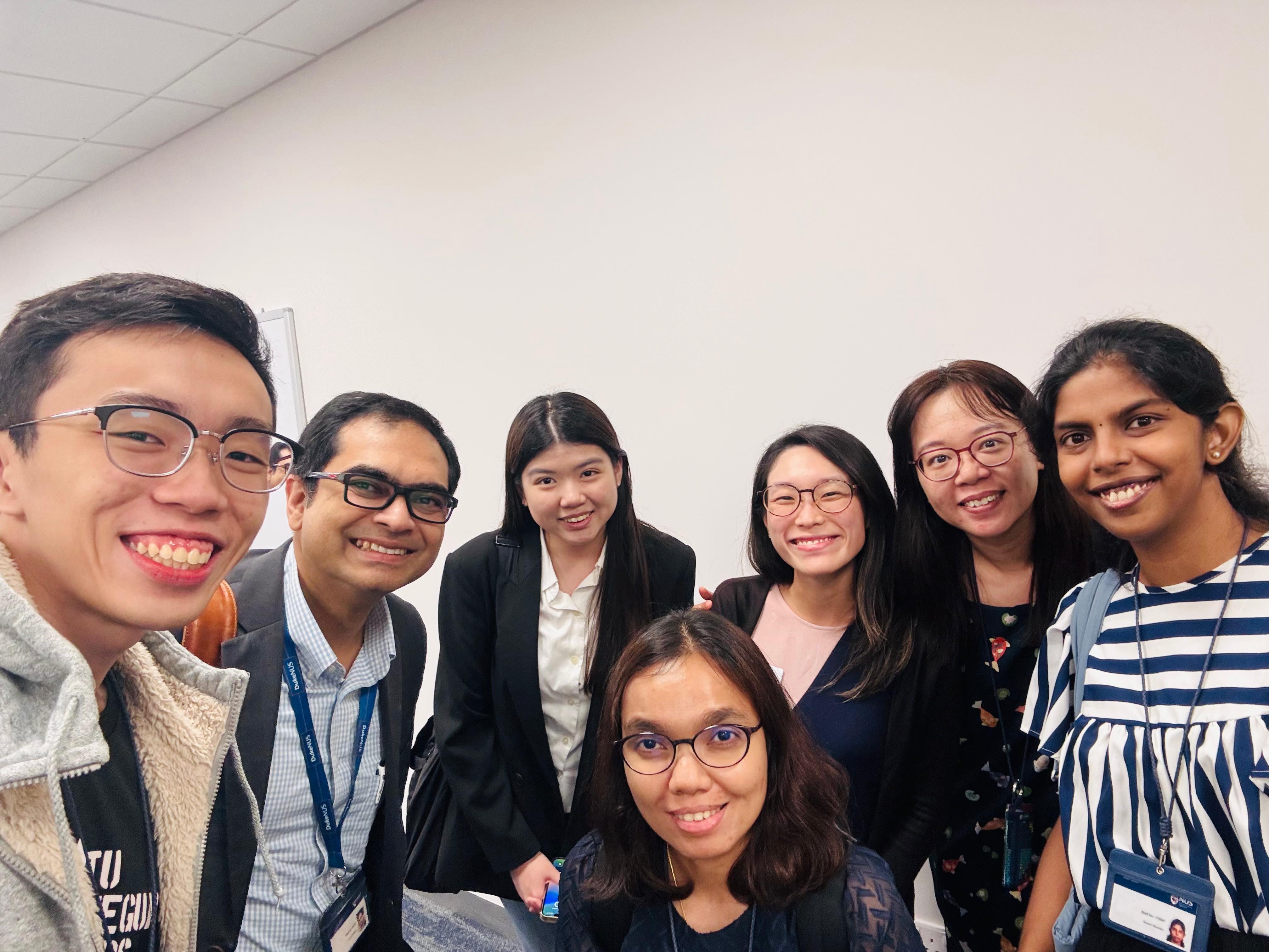 Harshini (right most) with colleagues from SDGHI’s Programme Evaluation Unit and their research collaborators.