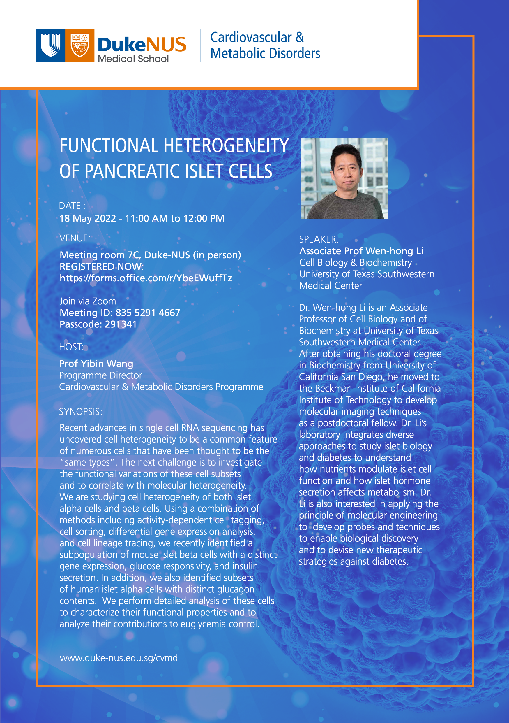 CVMD_SeminarFlyer_ProfWenHonLi