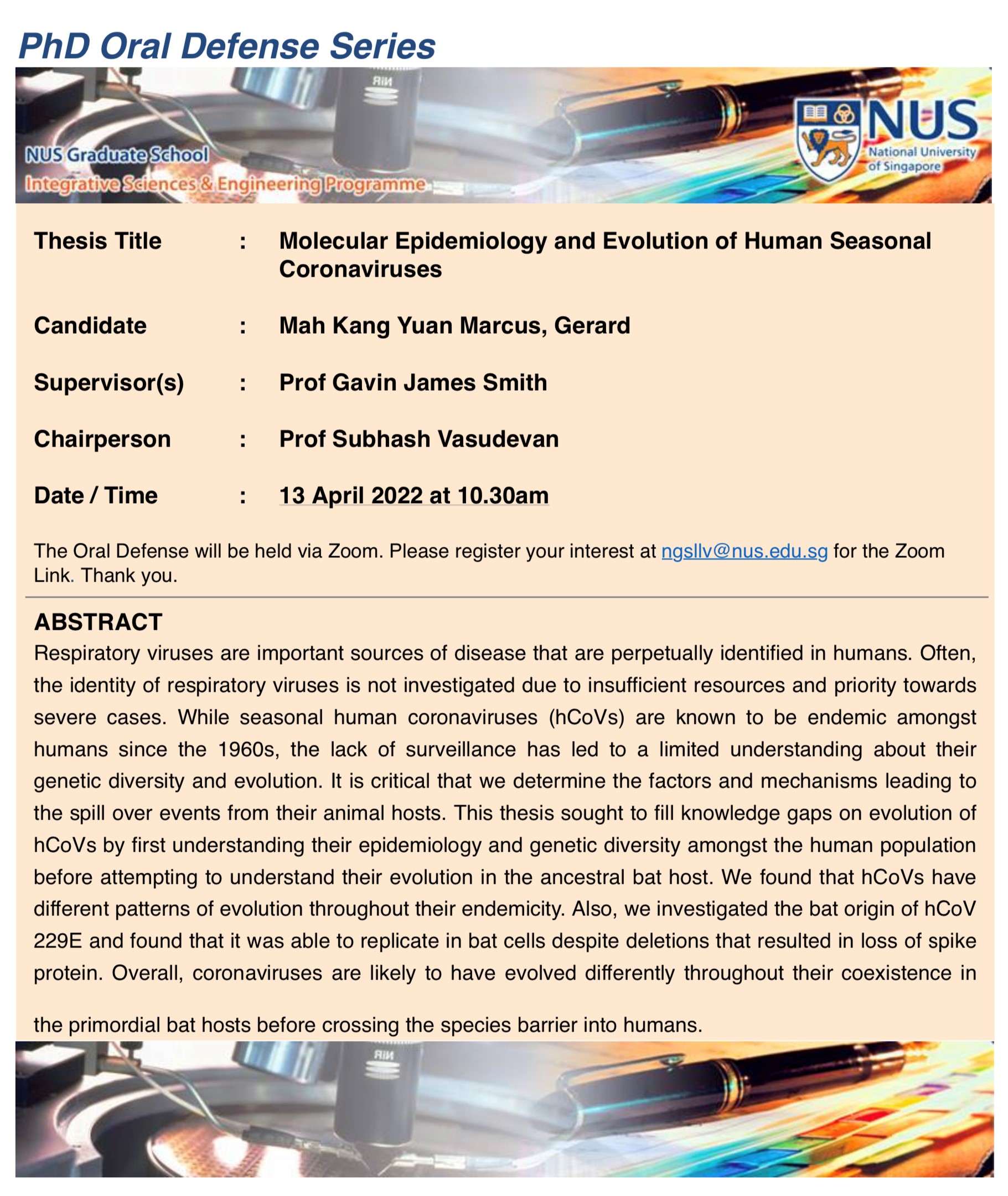 PhD Oral Defense Series