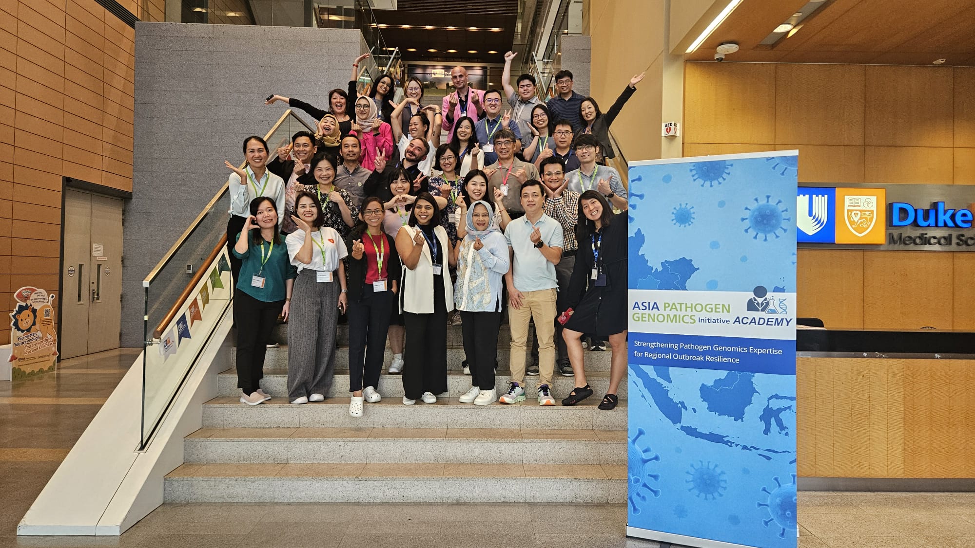 Group photo from an Asia PGI Academy training workshop