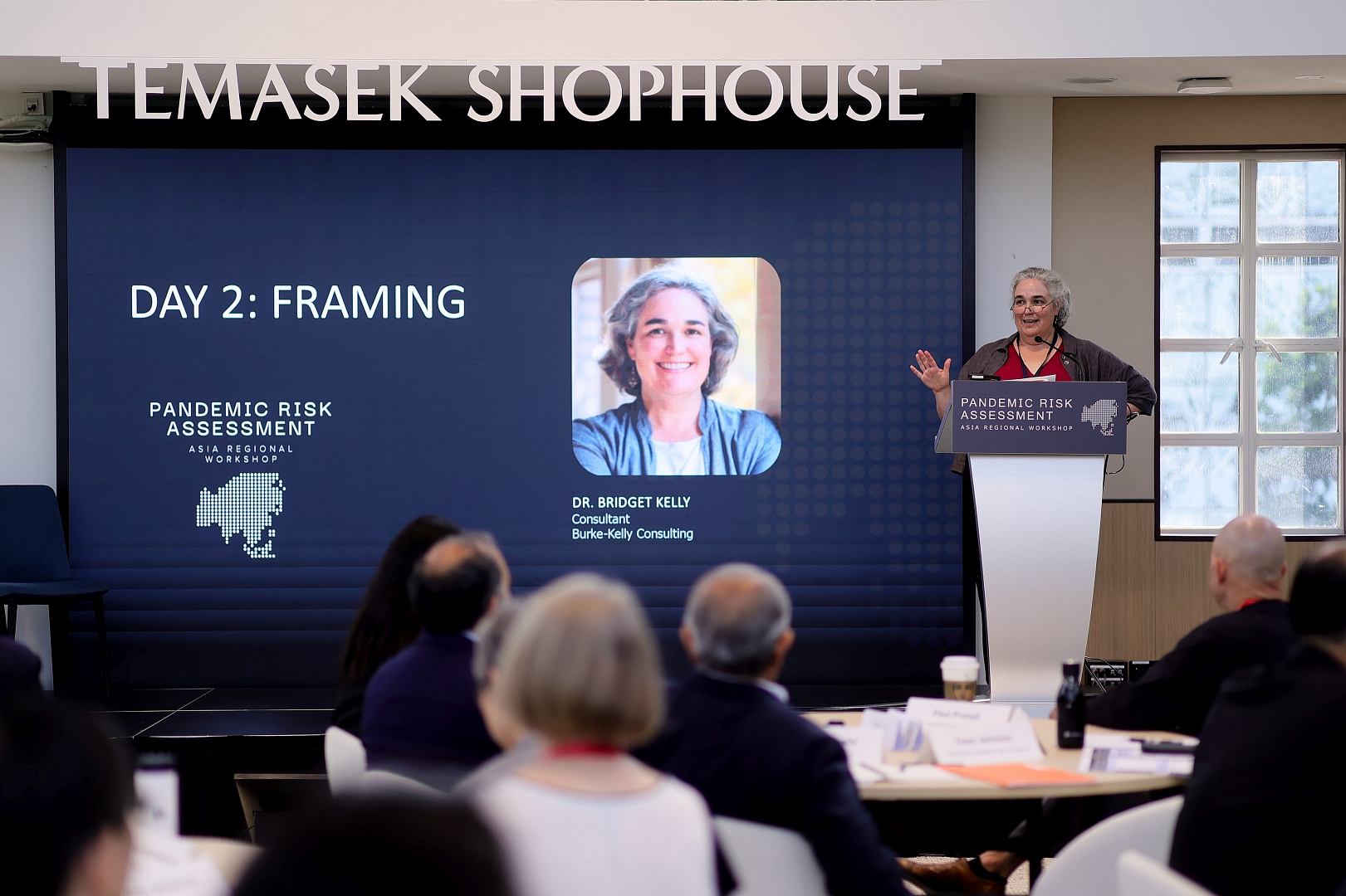 Dr. Bridget Kelly frames the start of Day 2 of the workshop